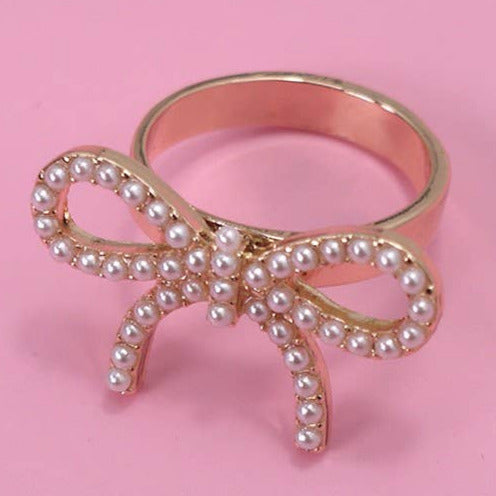 Pearl Bow Ring