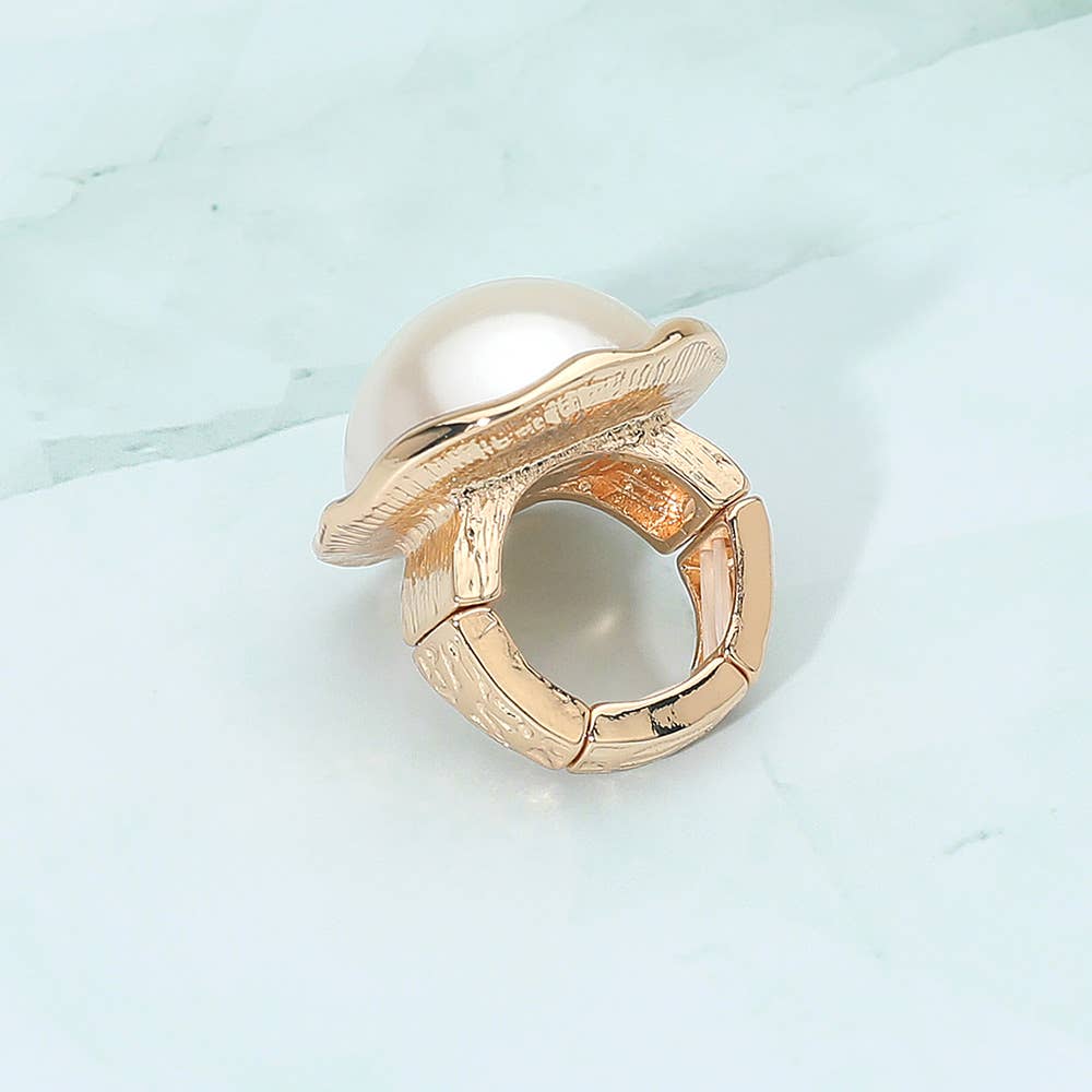 Bold Pearl Statement Ring