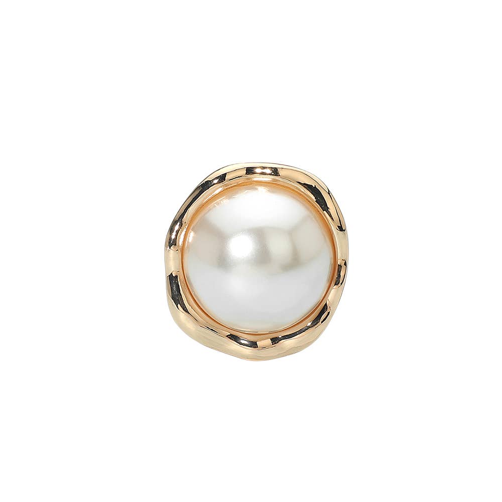 Bold Pearl Statement Ring
