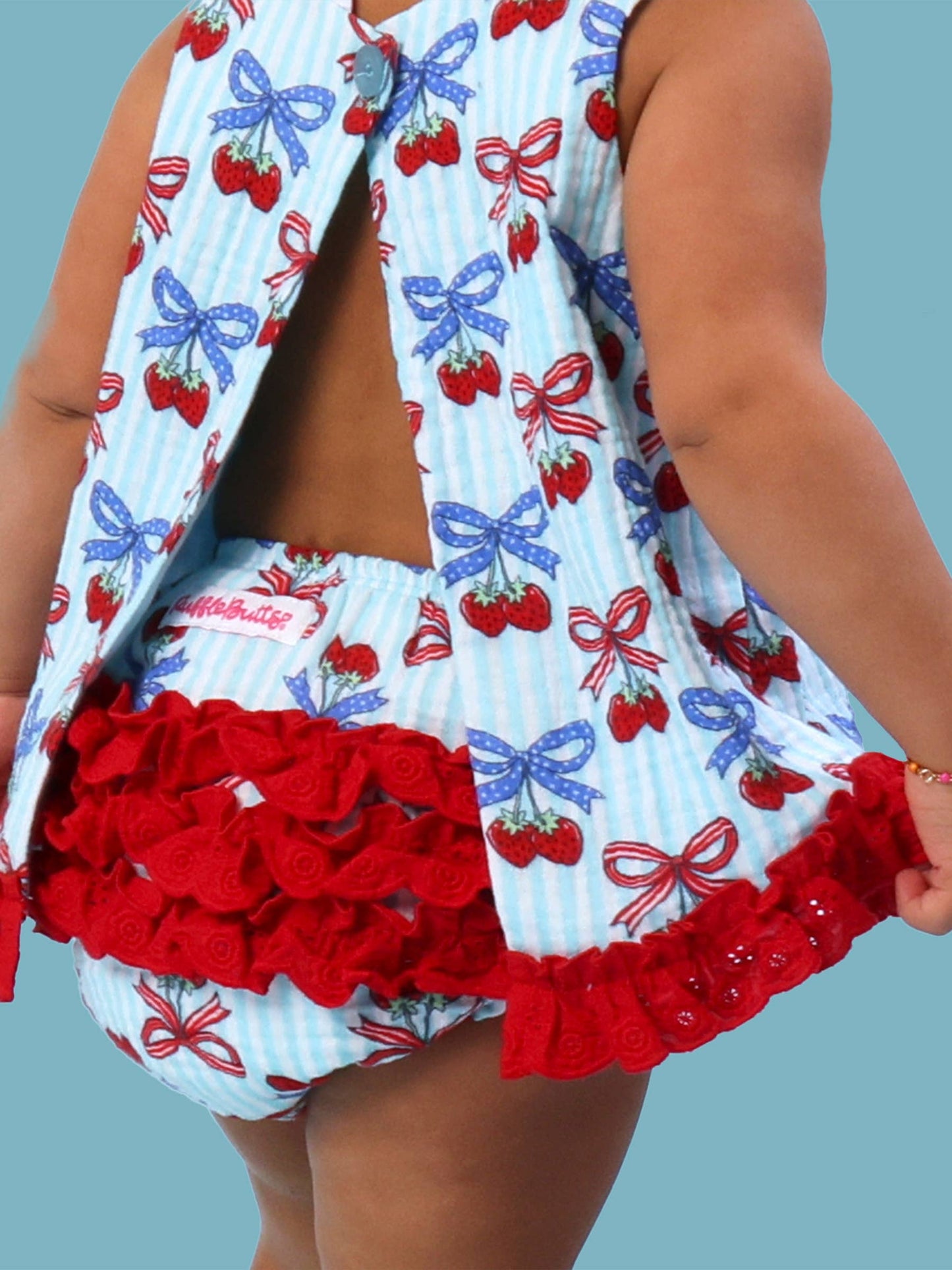 Berries & Bows Cotton Swing Top & Bloomer Set