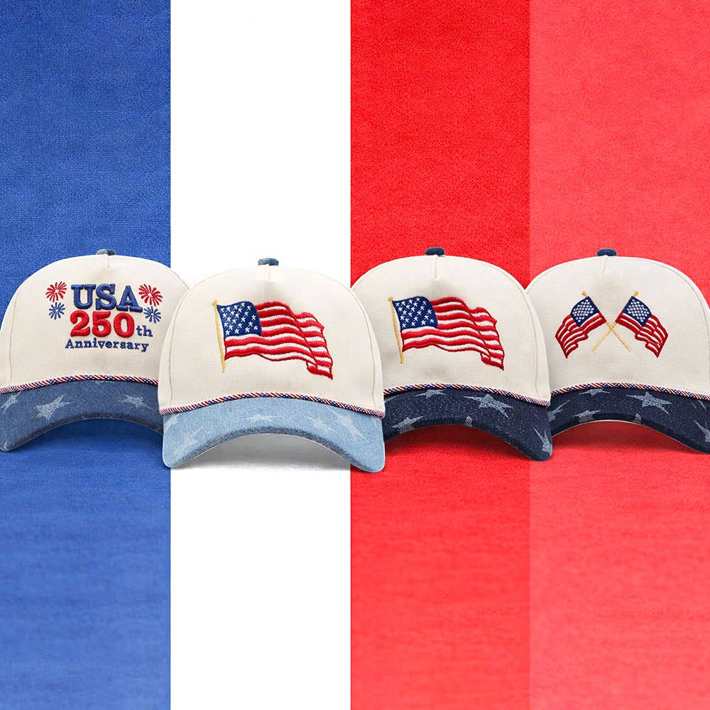 USA 250th Anniversary Embroidered Hat