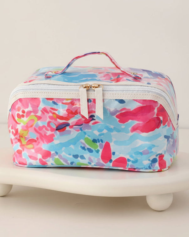 Petal Splash Cosmetic Carryall Case