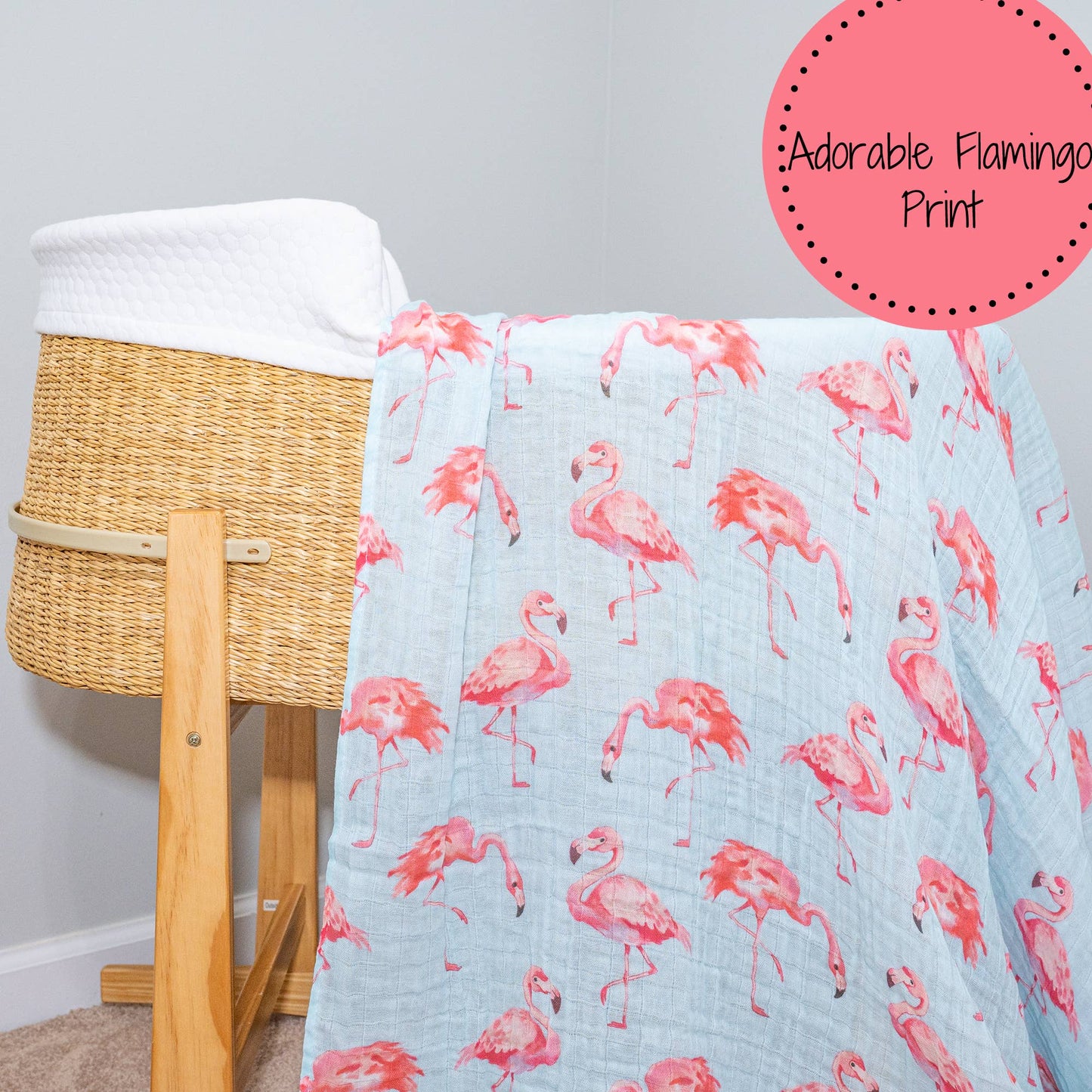 Flamingo Baby Muslin Swaddle Blanket