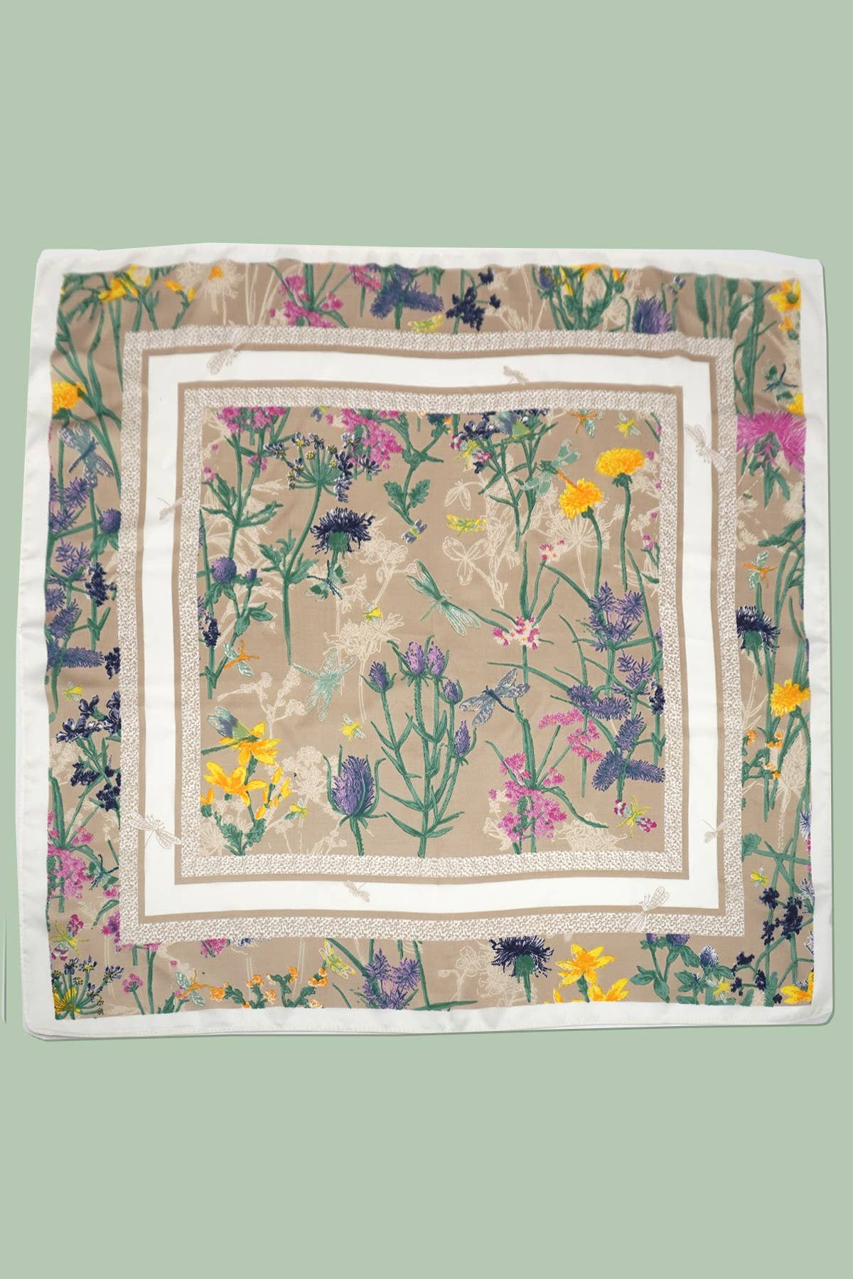 Garden Bloom Satin Scarf