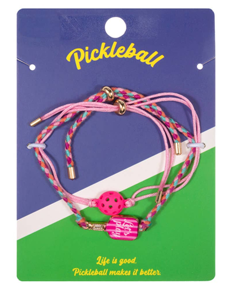 Lets Play Pickleball Pull Tie Bracelets