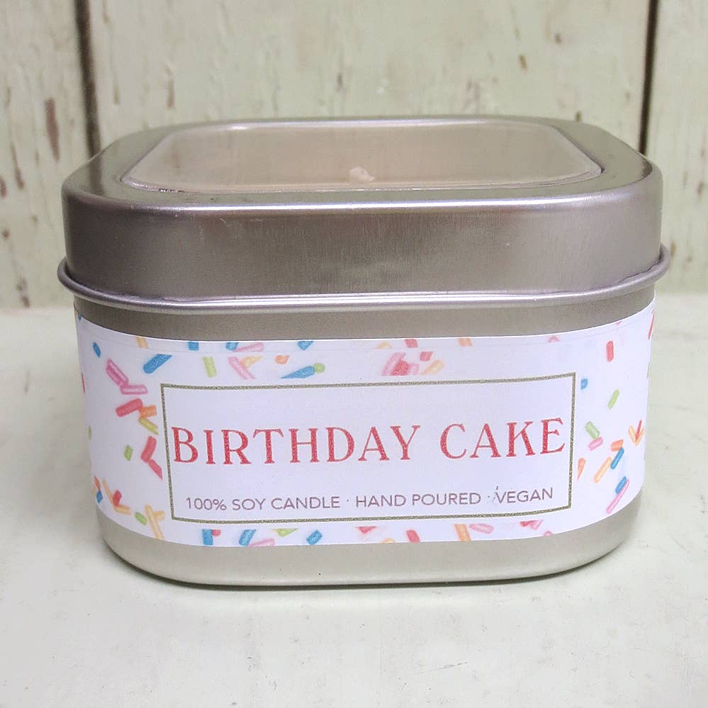 Birthday Cake Soy Candle Small