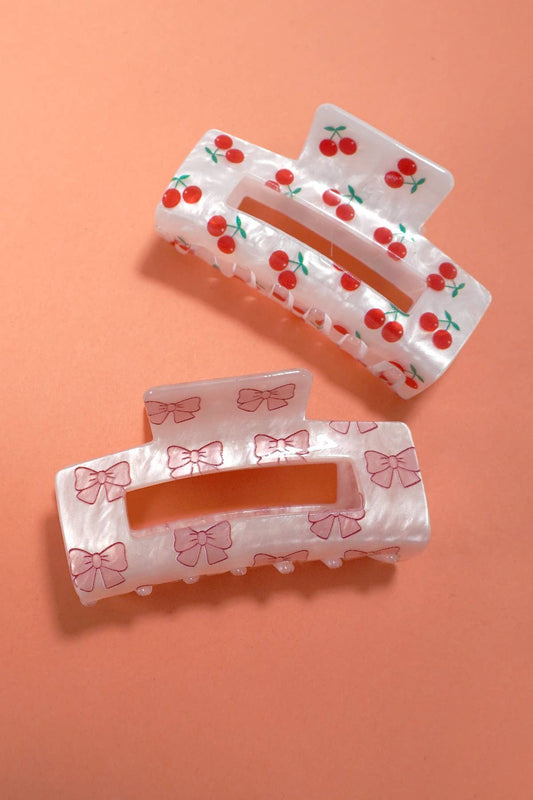 Jumbo Cherry Claw Hair Clip