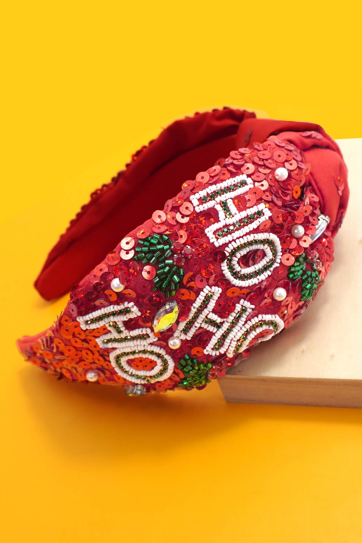 HO HO HO Christmas Holiday Headband