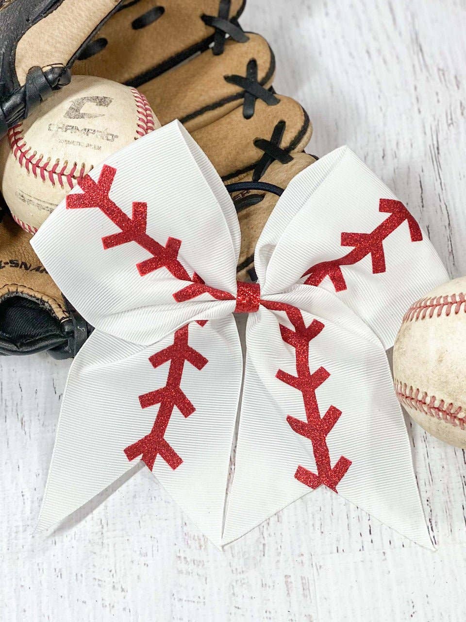 Baseball Cheer Bow - Pony-O