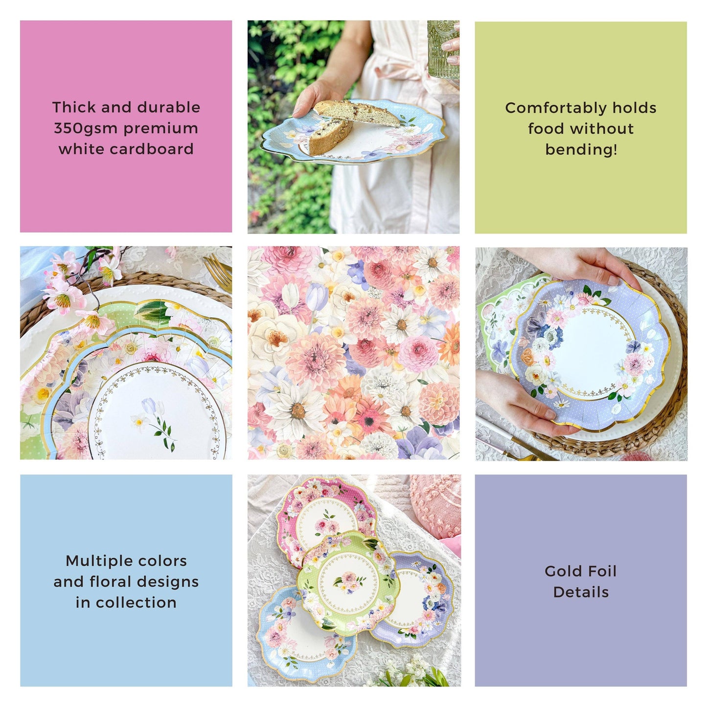 Tea Time Party 16 Guests Party Tableware Set