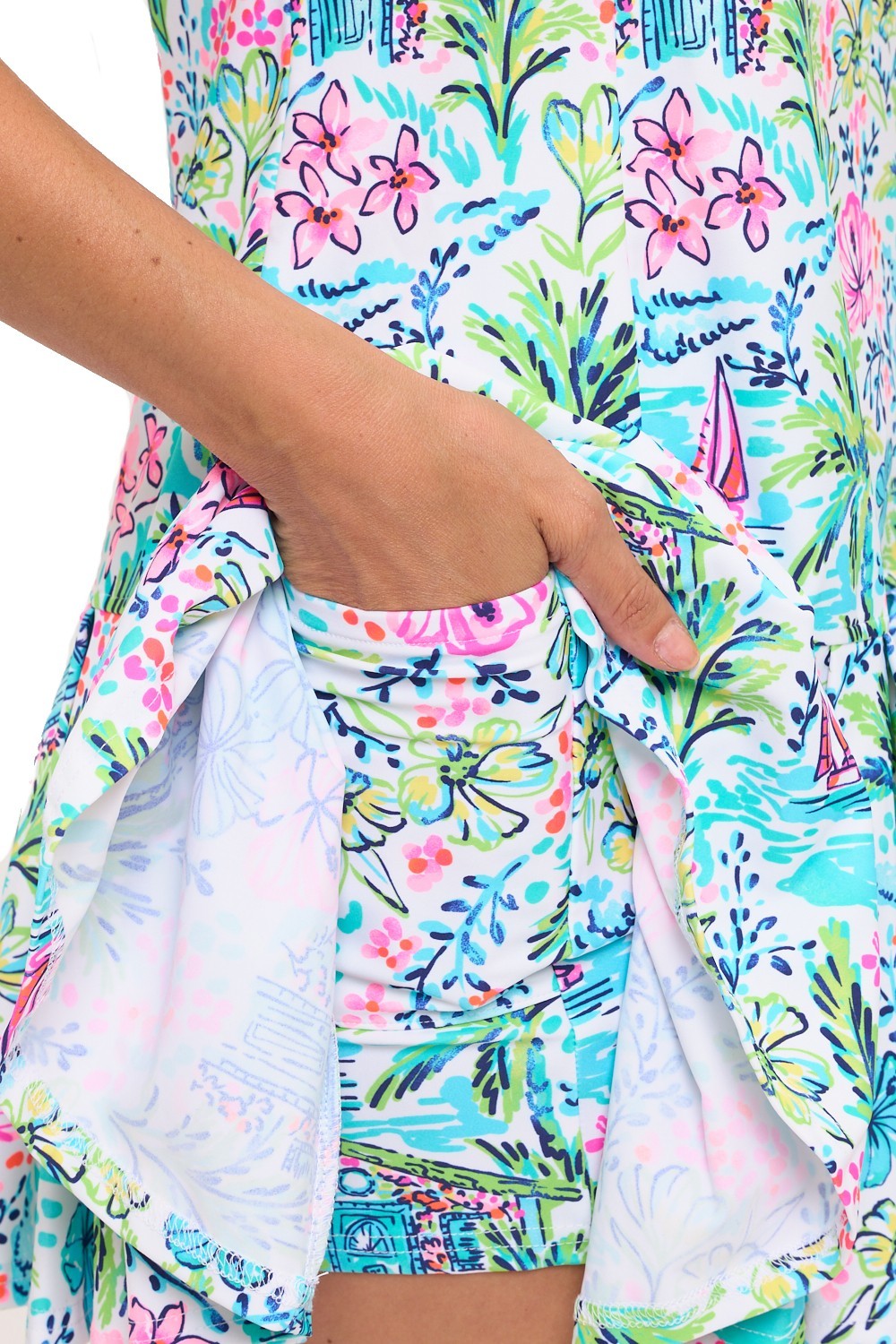 Leonor Flair Dress Blue