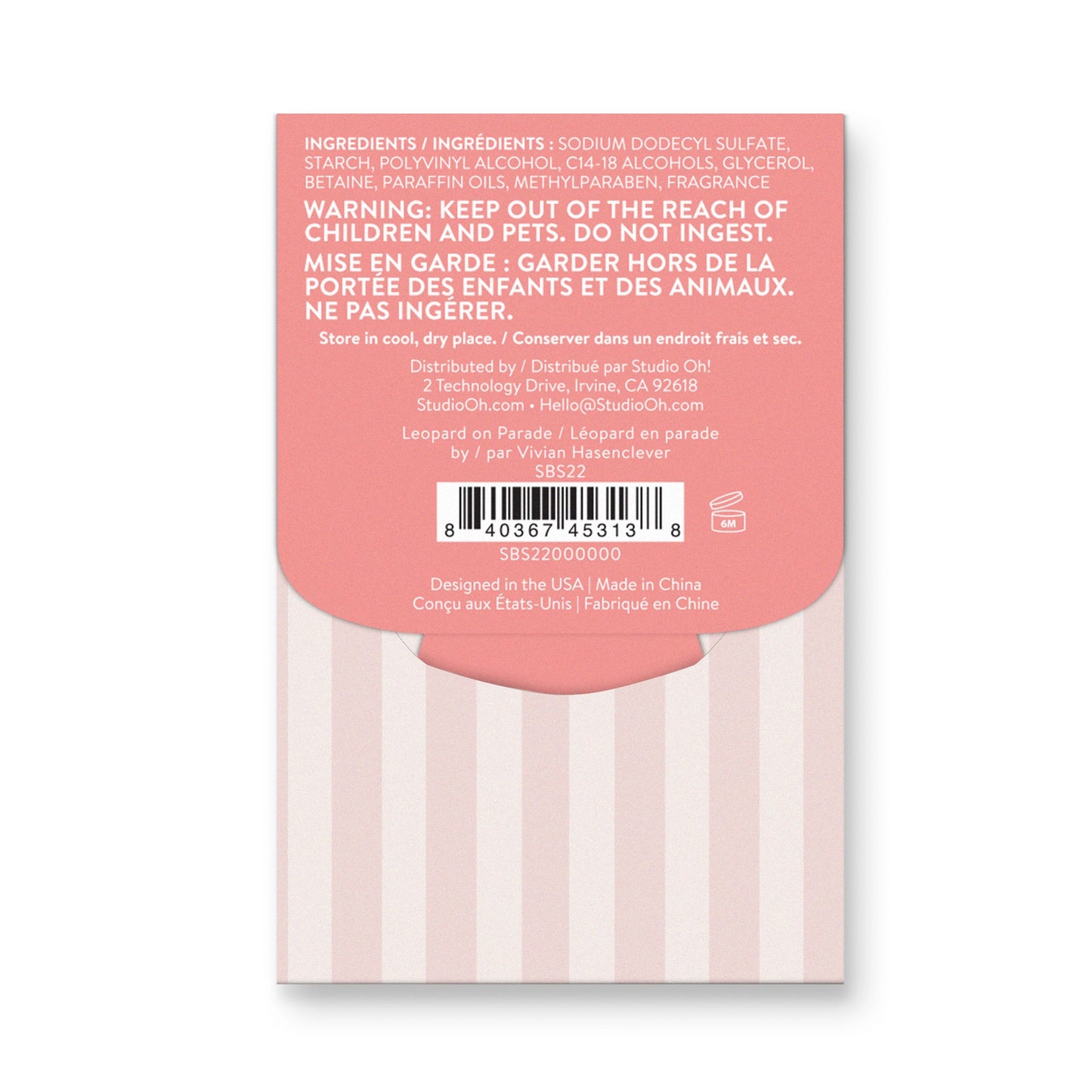 Leopard On Parade Single-Use Soap Sheets