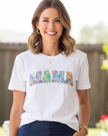 Preppy MAMA Jersey Tee