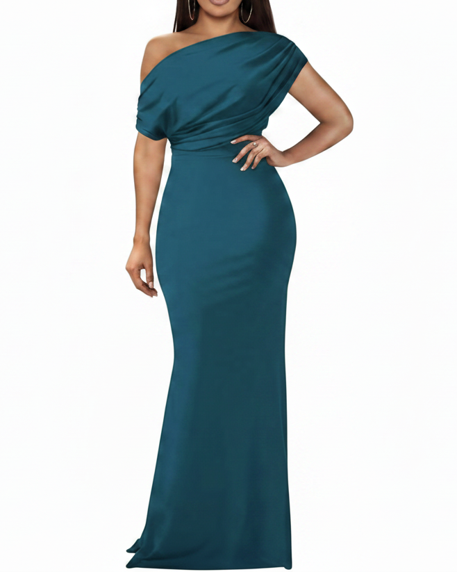 Mermaid Off Shoulder Full Length Dress