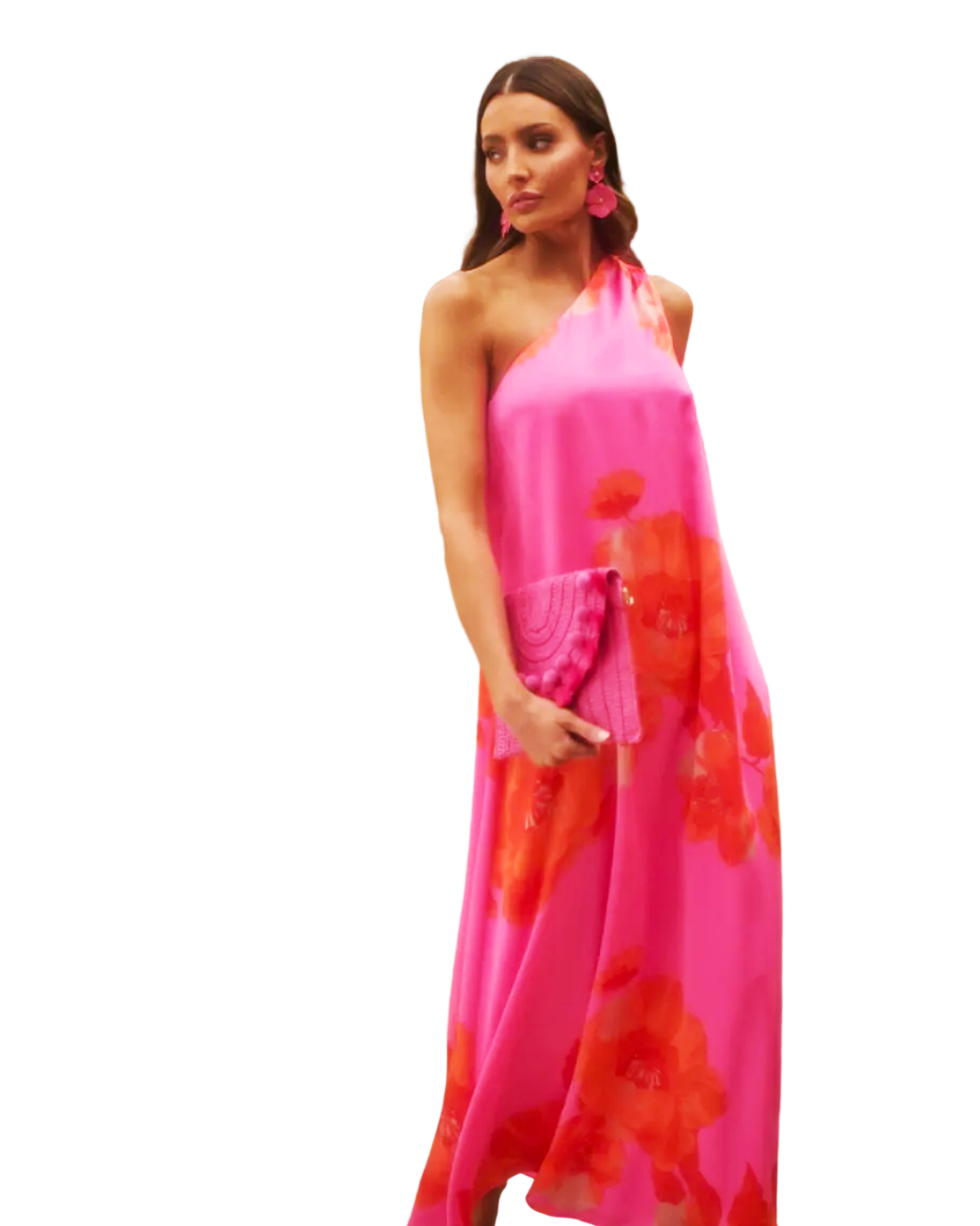 Glena Floral Pleated Maxi Dress