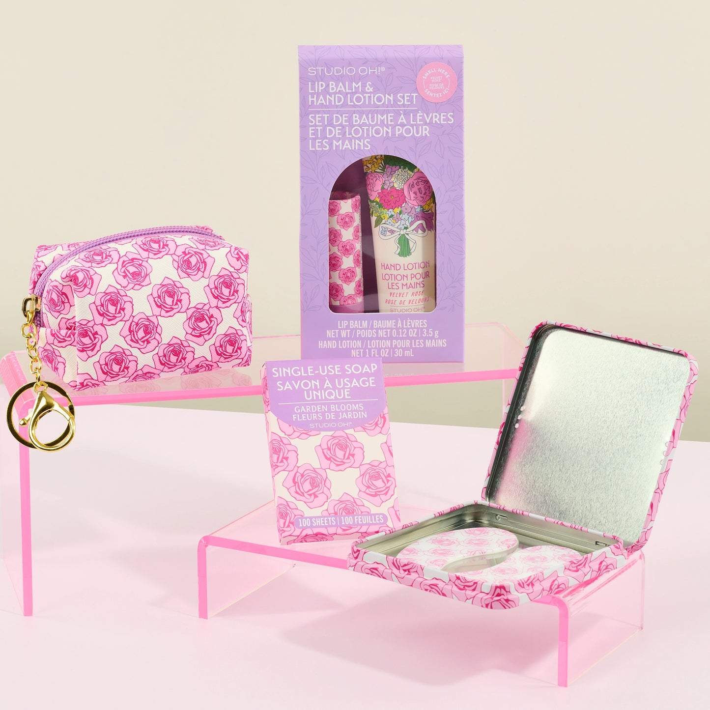 Petite Rose Single-Use Soap Sheets